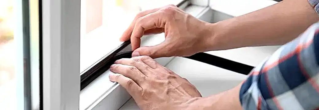 Изношенный уплотнитель пластиковых окон